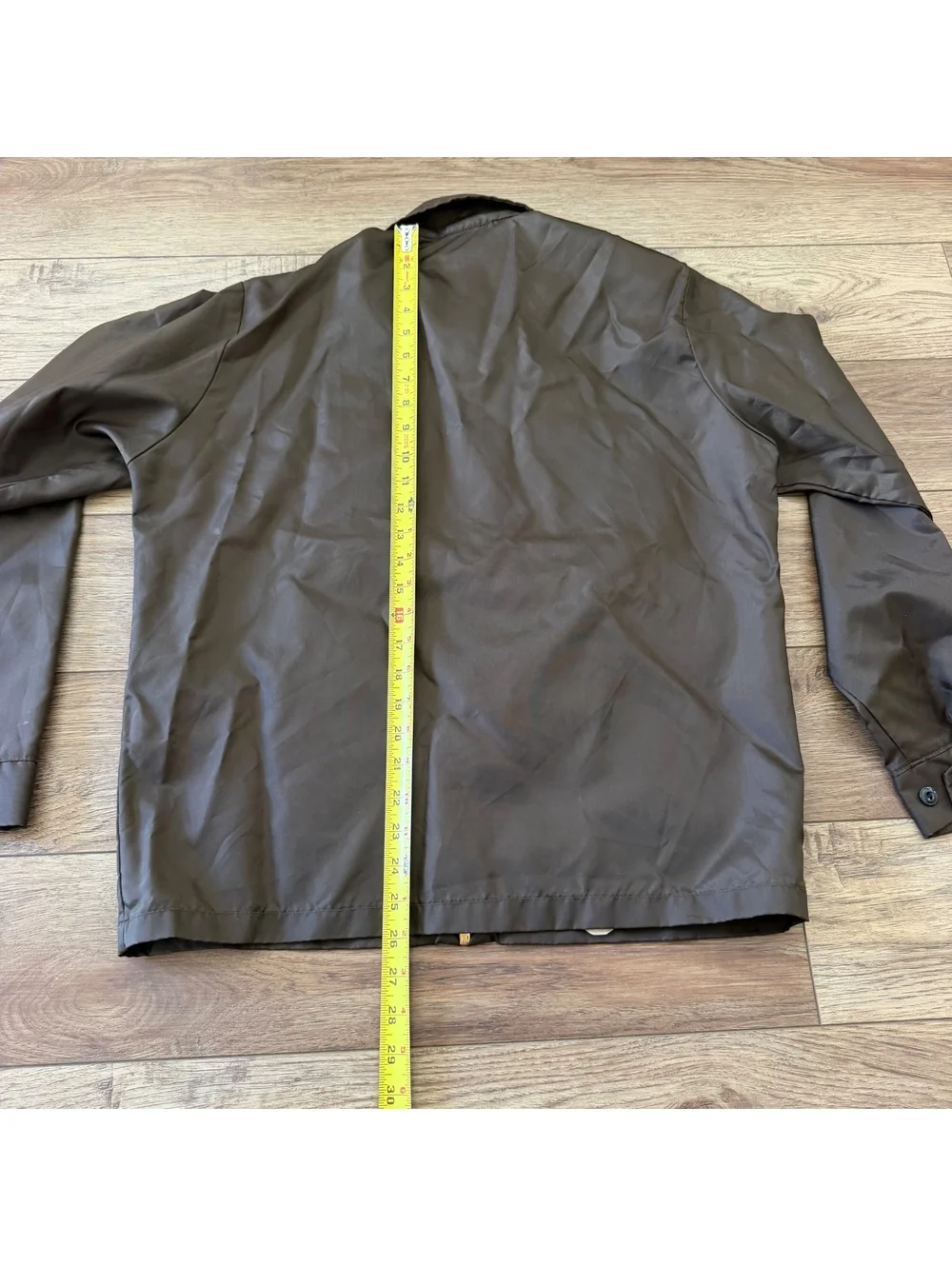 VTG 70s Unitog Brown Work Jacket Yellow Stripe M USA
